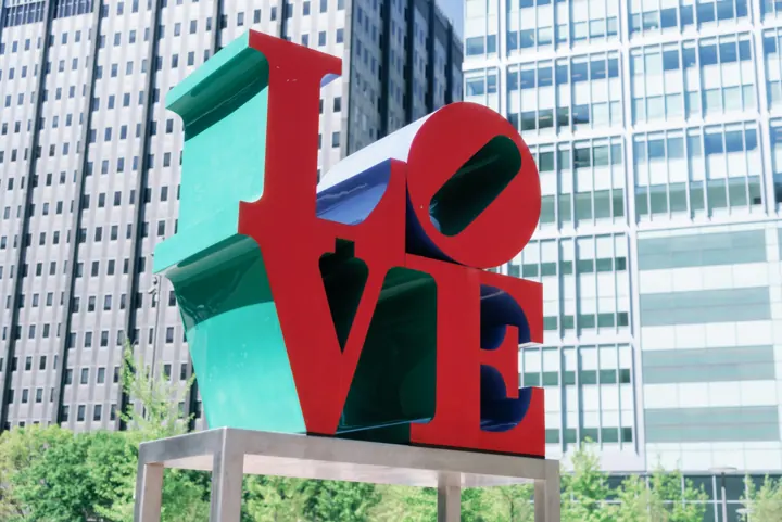 LOVE Park in Center City